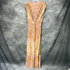 Young Fabulous & Broke Tan and Cream Tie-Dye Maxi Dress